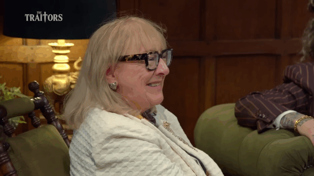 Donna Kelce smiles on 'The Traitors' Season 4