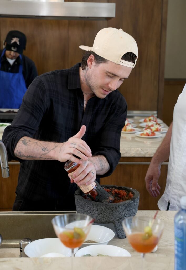 Brooklyn Beckham being handsome in August 2025.
