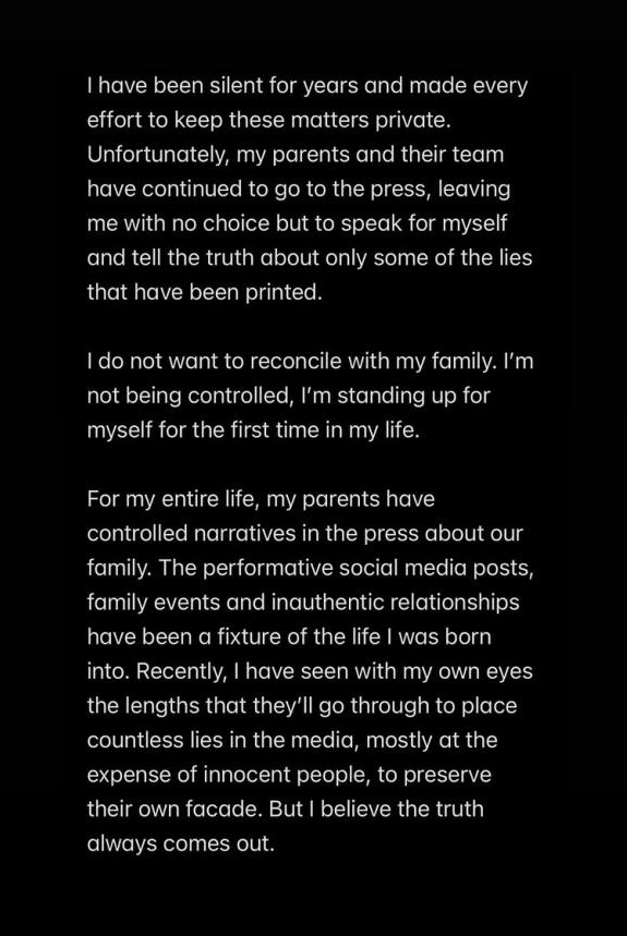 Another Instagram Story screenshot from Brooklyn Beckham.