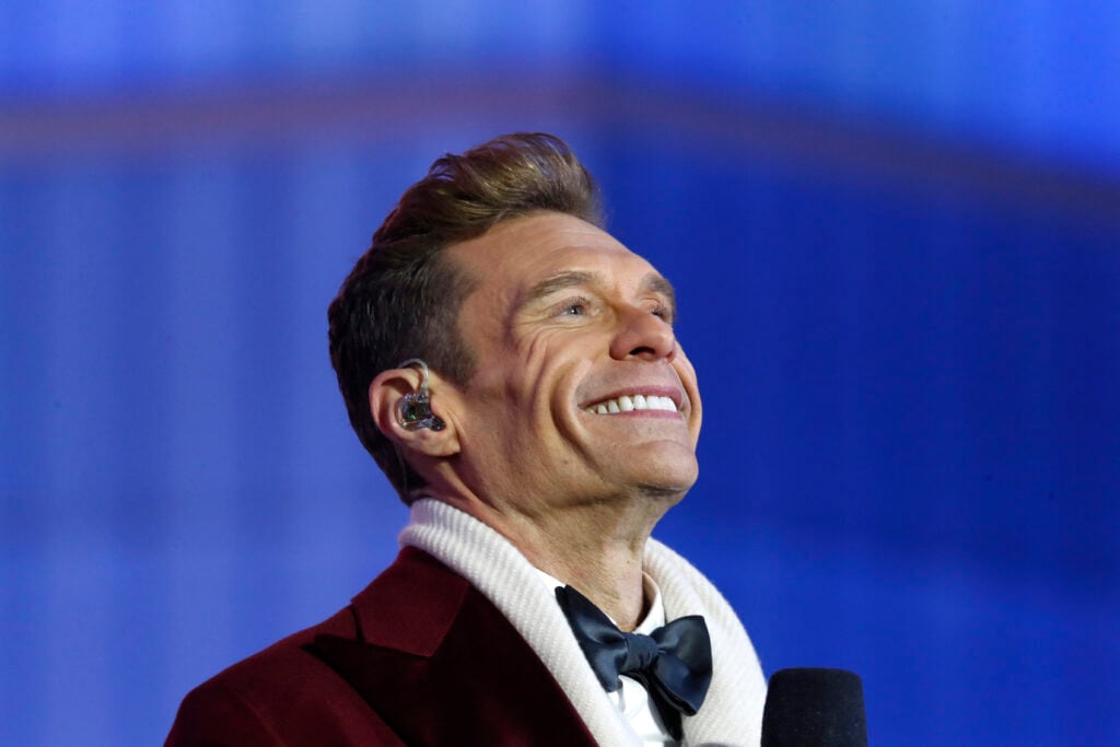 Ryan Seacrest on NYE.