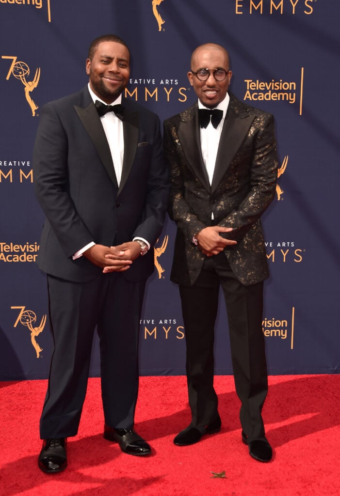 Kenan Thompson and Chris Redd attends the 2018 Creative Arts Emmys Day 2 at Microsoft Theater on September 9, 2018 in Los Angeles, California.