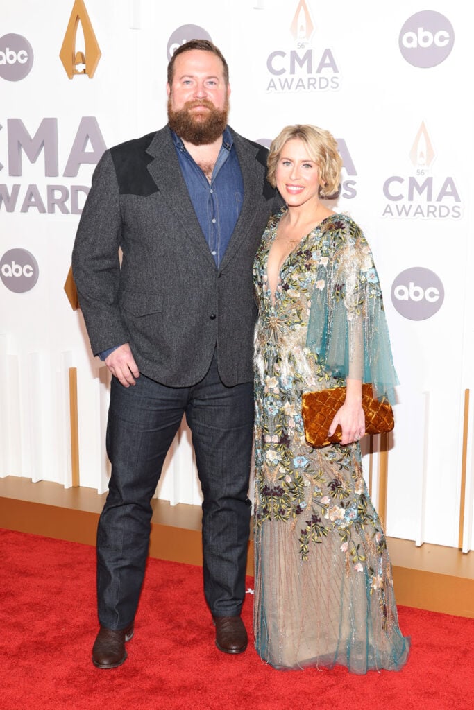 Ben Napier and Erin Napier attend The 56th Annual CMA Awards at Bridgestone Arena on November 09, 2022 in Nashville, Tennessee.