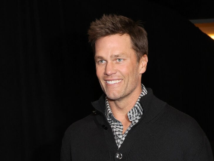 Tom Brady attends Michael Rubin's Fanatics Super Bowl party at the Marquee Nightclub at The Cosmopolitan of Las Vegas on February 10, 2024 in Las Vegas, Nevada.