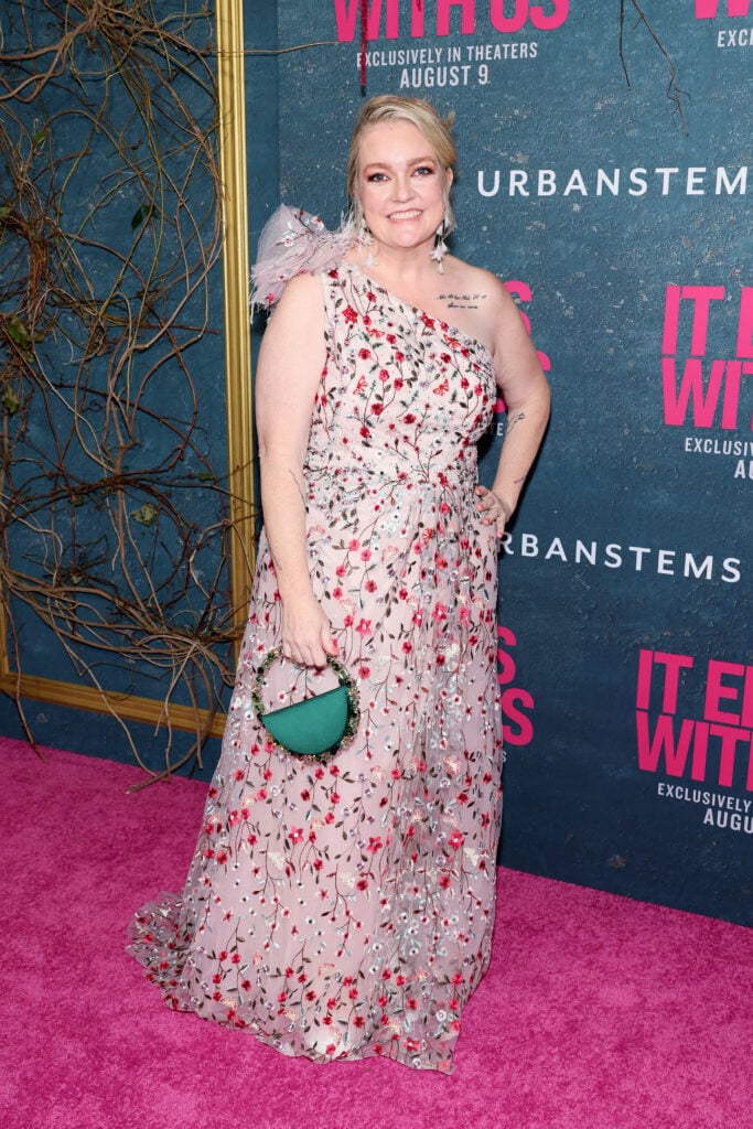 Colleen Hoover attends the "It Ends With Us" New York Premiere at AMC Lincoln Square Theater on August 06, 2024 in New York City.  