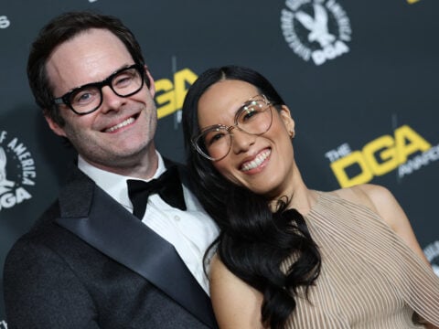 US actress Ali Wong and actor Bill Hader attend the 77th Annual DGA Awards (Directors Guild of America) at the Beverly Hilton hotel in Beverly Hills, California, February 8, 2025.