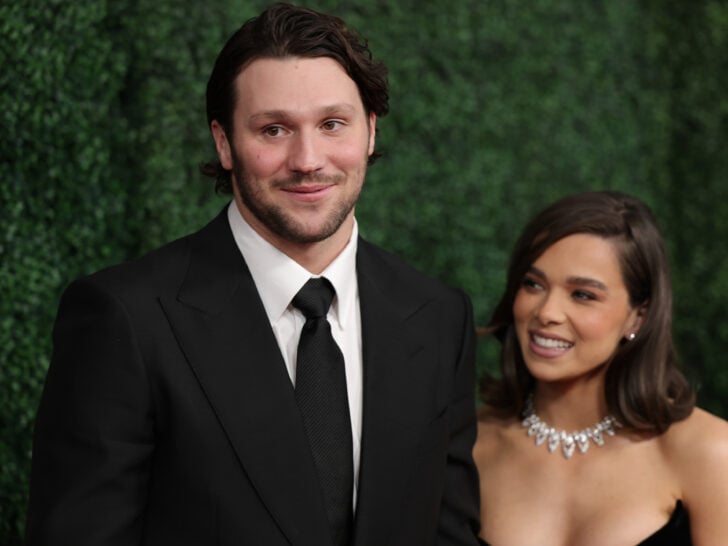 Josh Allen and Hailee Steinfeld attend the 14th Annual NFL Honors at Saenger Theatre on February 06, 2025 in New Orleans, Louisiana.