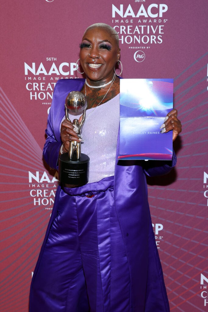 Shirley Raines poses in the press room during the 56th NAACP Image Awards Creative Honors on February 21, 2025 in Los Angeles, California. 