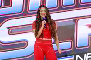 Nikki Garcia speaks onstage during Fanatics Fest NYC 2025 at Javits Center on June 21, 2025 in New York City.