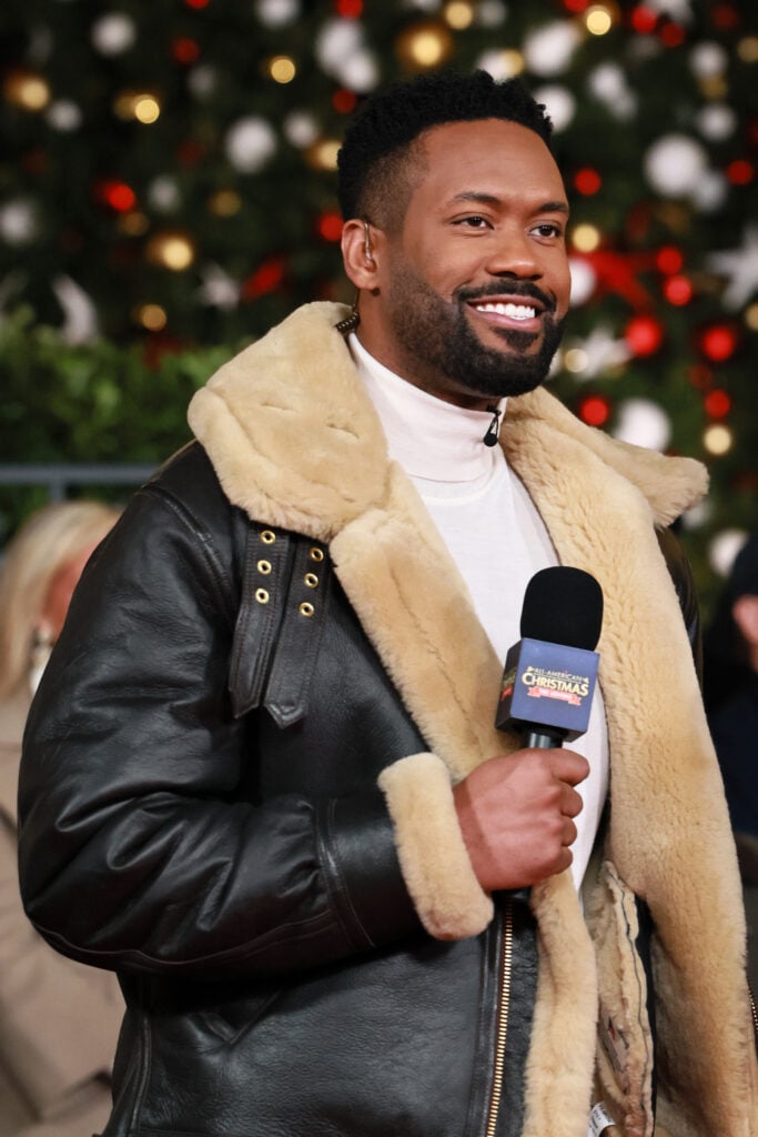 Lawrence B. Jones speaks at the 6th Annual All-American Christmas Tree Lighting at Fox News Channel Studios on November 21, 2025 in New York City. 