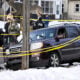 Members of law enforcement work the scene following a suspected shooting by an ICE agent during federal law enforcement operations on January 07, 2026 in Minneapolis, Minnesota.
