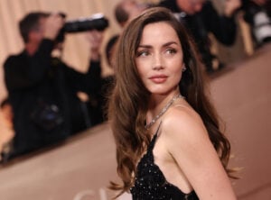 Cuban actress Ana de Armas attends the 83rd annual Golden Globe Awards at the Beverly Hilton hotel in Beverly Hills, California, on January 11, 2026.