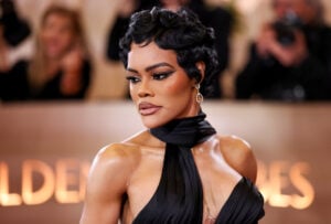 Teyana Taylor attends the 83rd Annual Golden Globe Awards at The Beverly Hilton on January 11, 2026 in Beverly Hills, California.