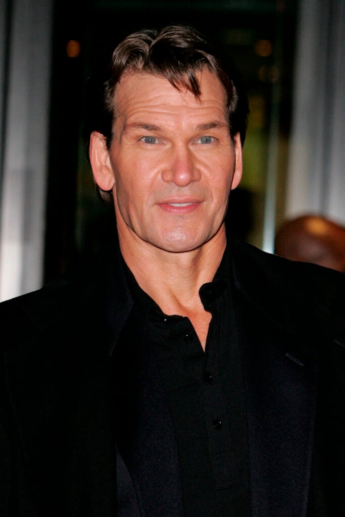 Actor Patrick Swayze arrives at the UK Premiere of "Keeping Mum" at Vue Leicester Square on November 28, 2005 in London, England.