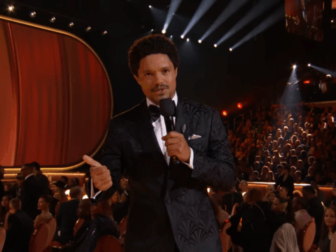 Trevor Noah hosts the Grammys.
