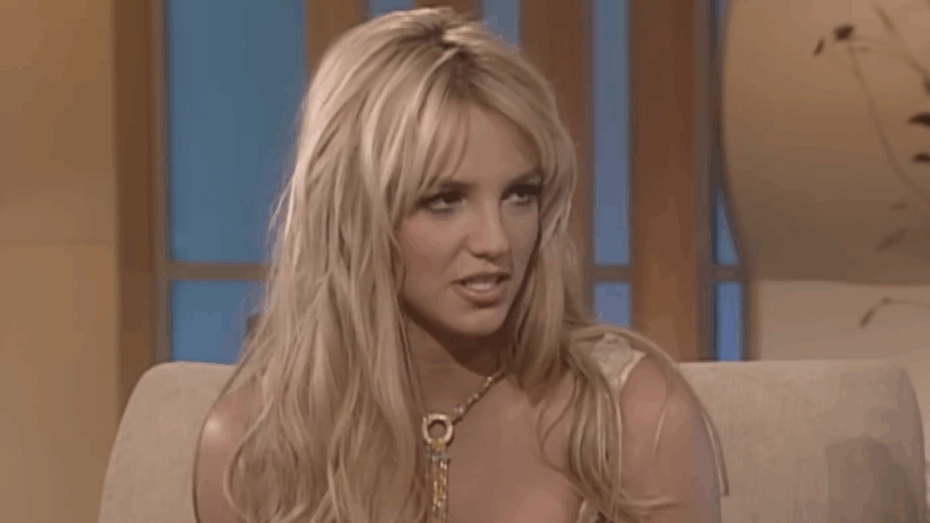 Britney Spears on Ellen in 2004.