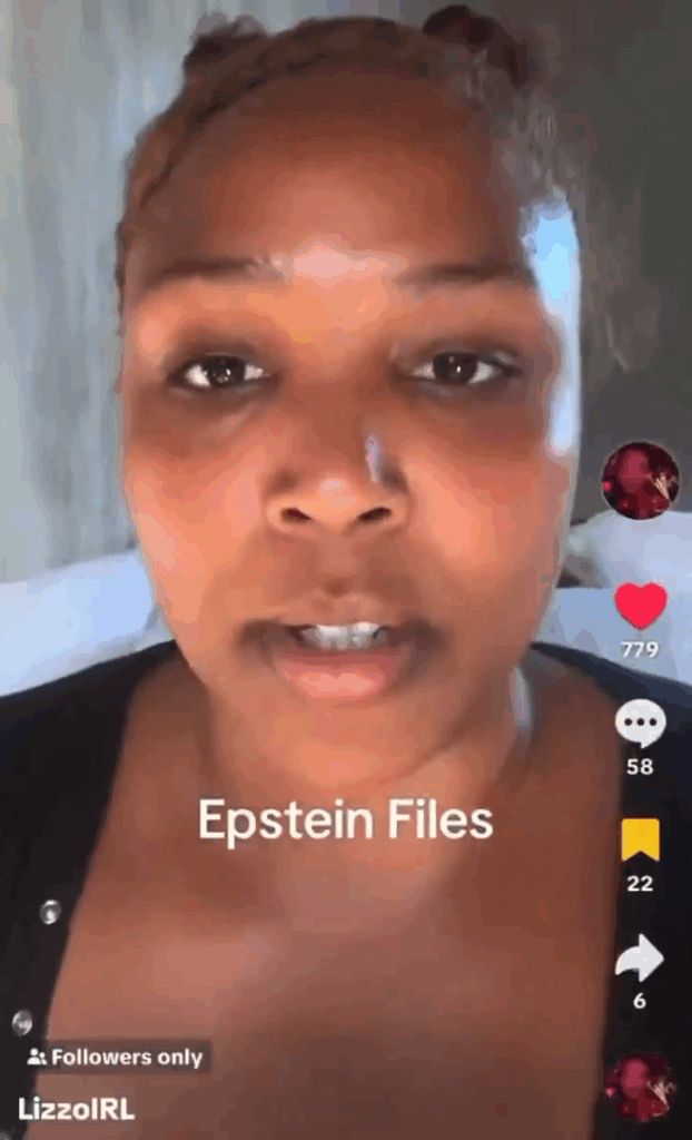 Lizzo on TikTok.