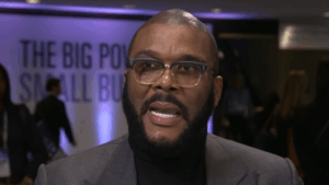 Tyler Perry on camera.