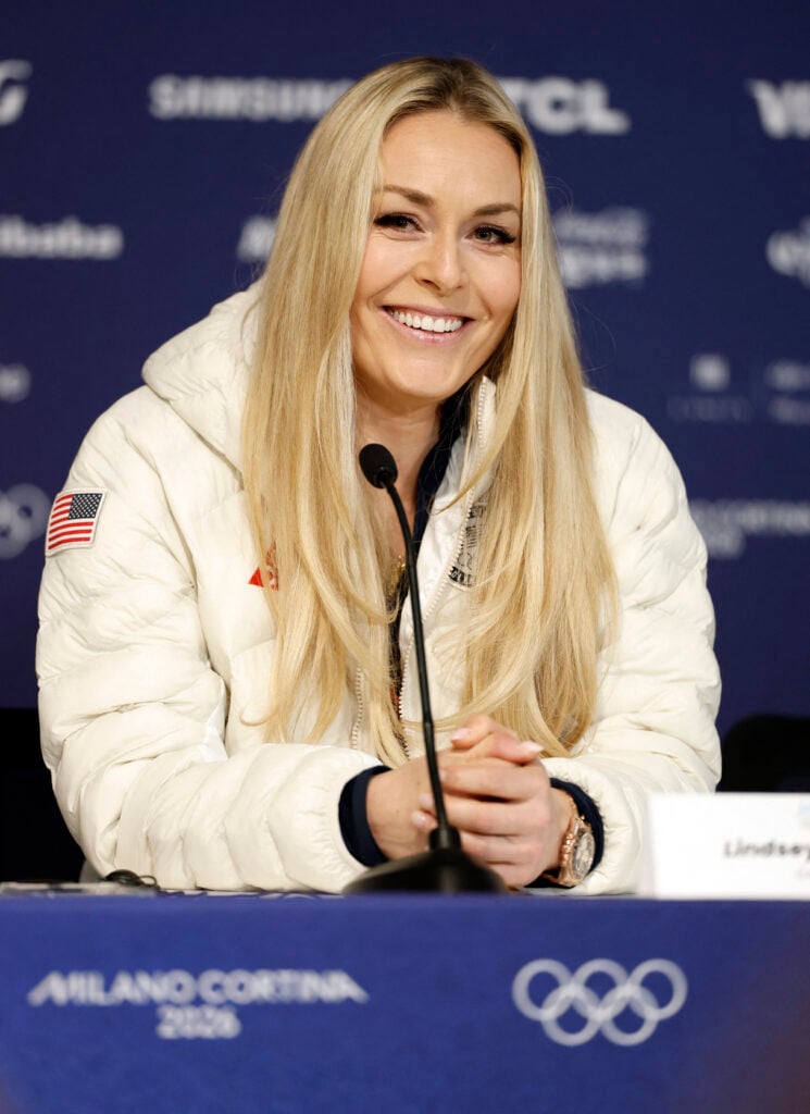 Olympic athlete Lindsey Vonn in February 2026.