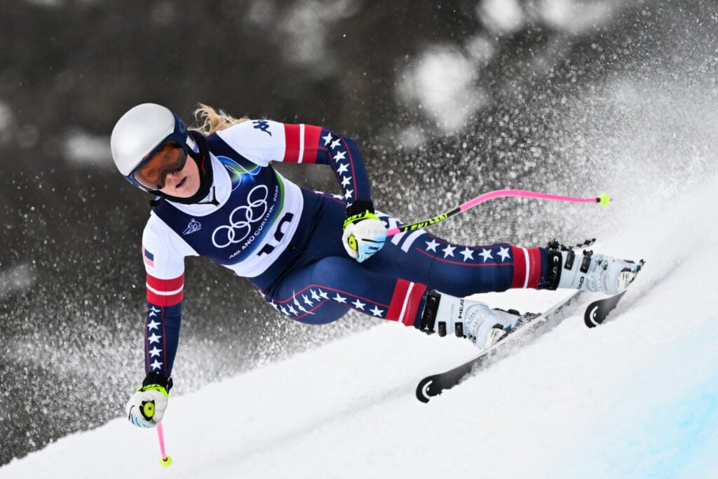 Olympic skier Lindsey Vonn in February 2026.