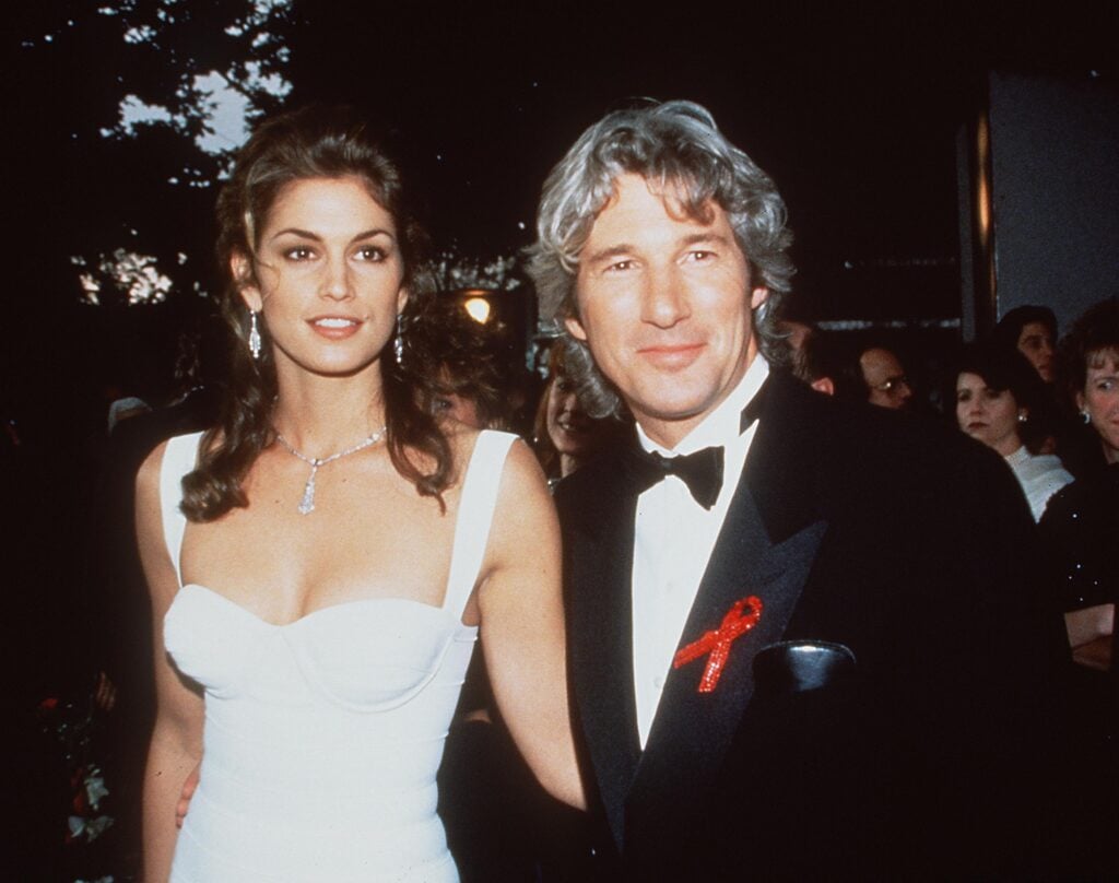 Cindy Crawford y Richard Gere en 1993.