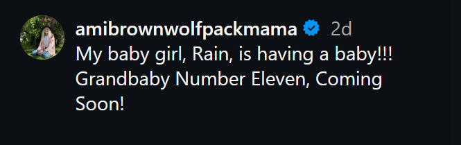 Título de Instagram de Amy Brown en modo oscuro.