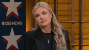 Erika Kirk on CBS' absurd town hall.