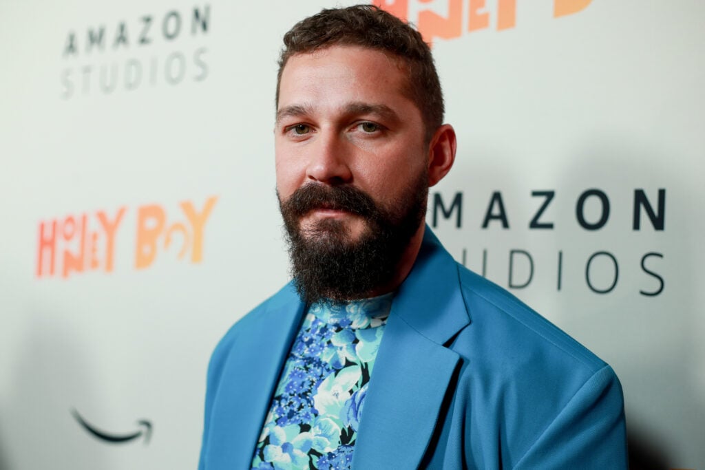 Shia LaBeouf attends the premiere of Amazon Studios "Honey Boy" at The Dome at Arclight Hollywood on November 05, 2019 in Hollywood, California.