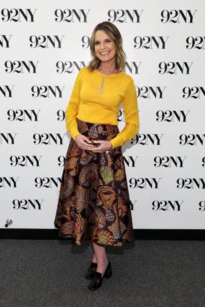 Savannah Guthrie attends Savannah Guthrie in Conversation with Hoda Kotb: Reflections on Faith at 92NY on February 22, 2024 in New York City.