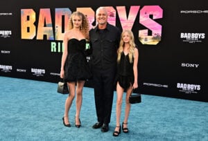 Eric Dane and his daughters Billie Beatrice Dane and Georgia Dane attend the Los Angeles premiere of "Bad Boys: Ride or Die" at the TCL Chinese Theatre in Hollywood, California on May 30, 2024.