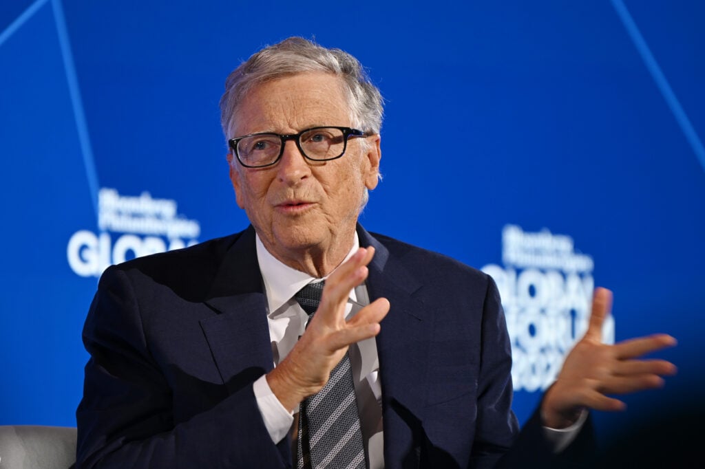 Bill Gates habla en el escenario durante el Foro Global Bloomberg Philanthropies 2025 en el Hotel Plaza el 24 de septiembre de 2025 en Nueva York. 