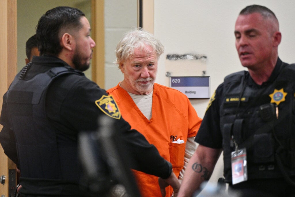 Director and actor Timothy Busfield arrives for a hearing in the Second District Judicial Court at the Bernalillo County Courthouse on January 20, 2026 in Albuquerque, New Mexico. 