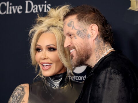 Bunnie Xo and Jelly Roll attend the 68th GRAMMY Awards Pre-GRAMMY Gala & GRAMMY Salute to Industry Icons Honoring Avery Lipman and Monte Lipman at The Beverly Hilton on January 31, 2026 in Beverly Hills, California.