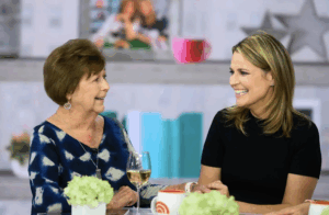 Nancy and Savannah Guthrie on the set of the 'Today' show.