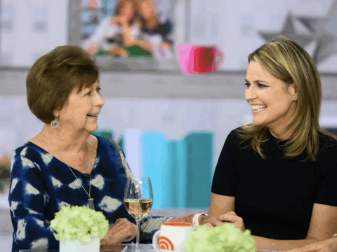 Nancy and Savannah Guthrie on the set of the 'Today' show.