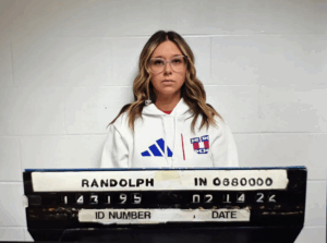 School secretary Alicia Hughes has been arrested for having sex with students.