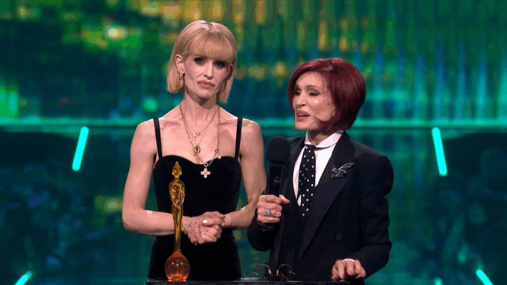 Kelly Osbourne and Sharon Osbourne at the BRIT Awards.