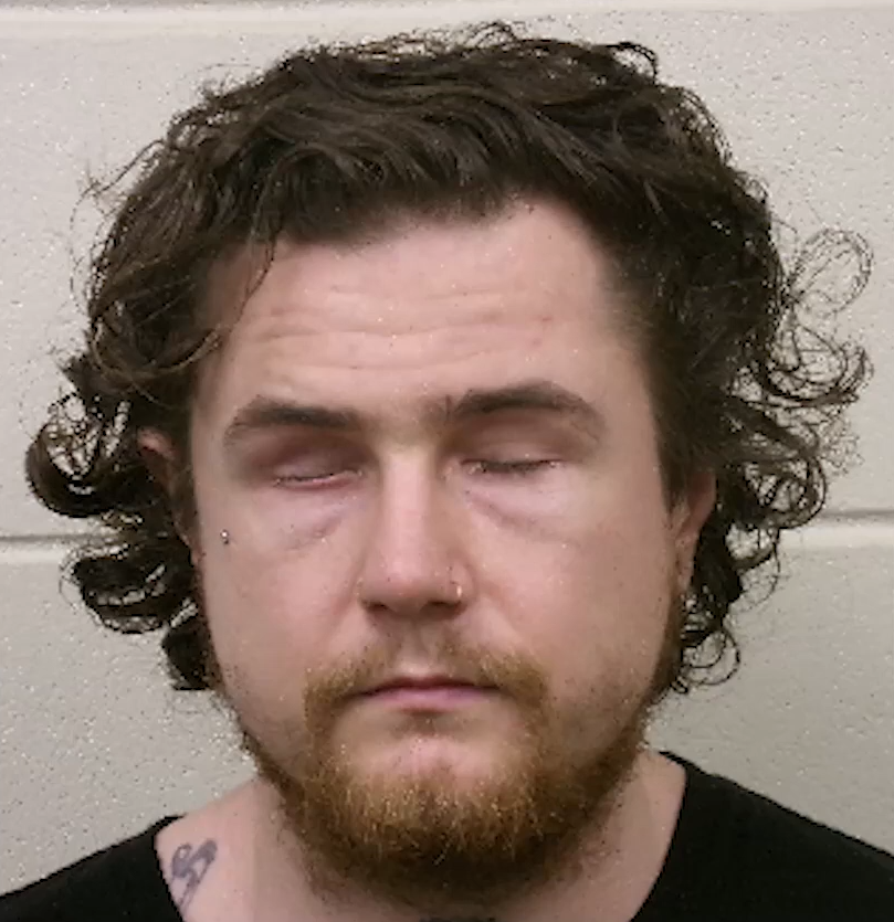 Robert Keller-mugshot zonder beide ogen.