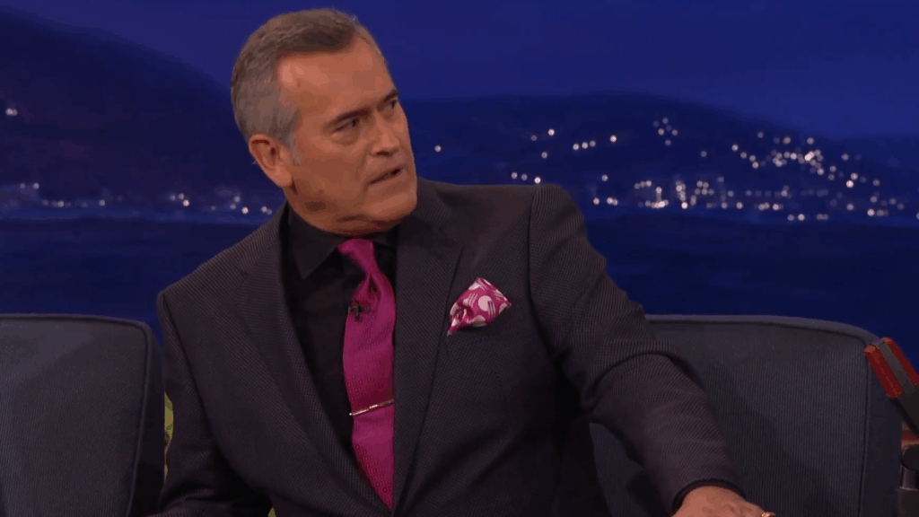 Bruce Campbell speaks to Conan on TBS.