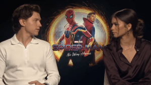 Tom Holland and Zendaya promote Spider-Man: No Way Home.