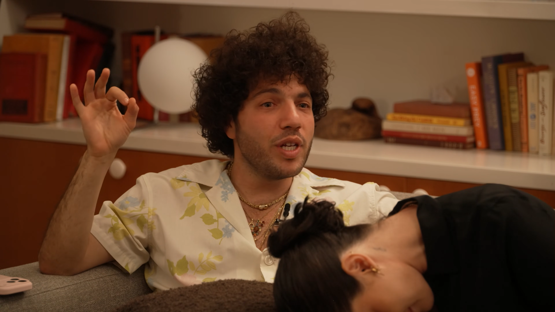 Selena Gomez and Benny Blanco on the Friends Keep Secrets podcast in March 2026.