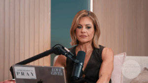 Candace Cameron Bure on her podcast.