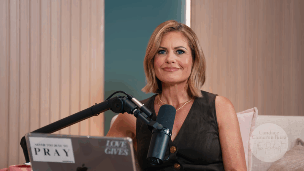 Candace Cameron Bure on her podcast in March 2026.