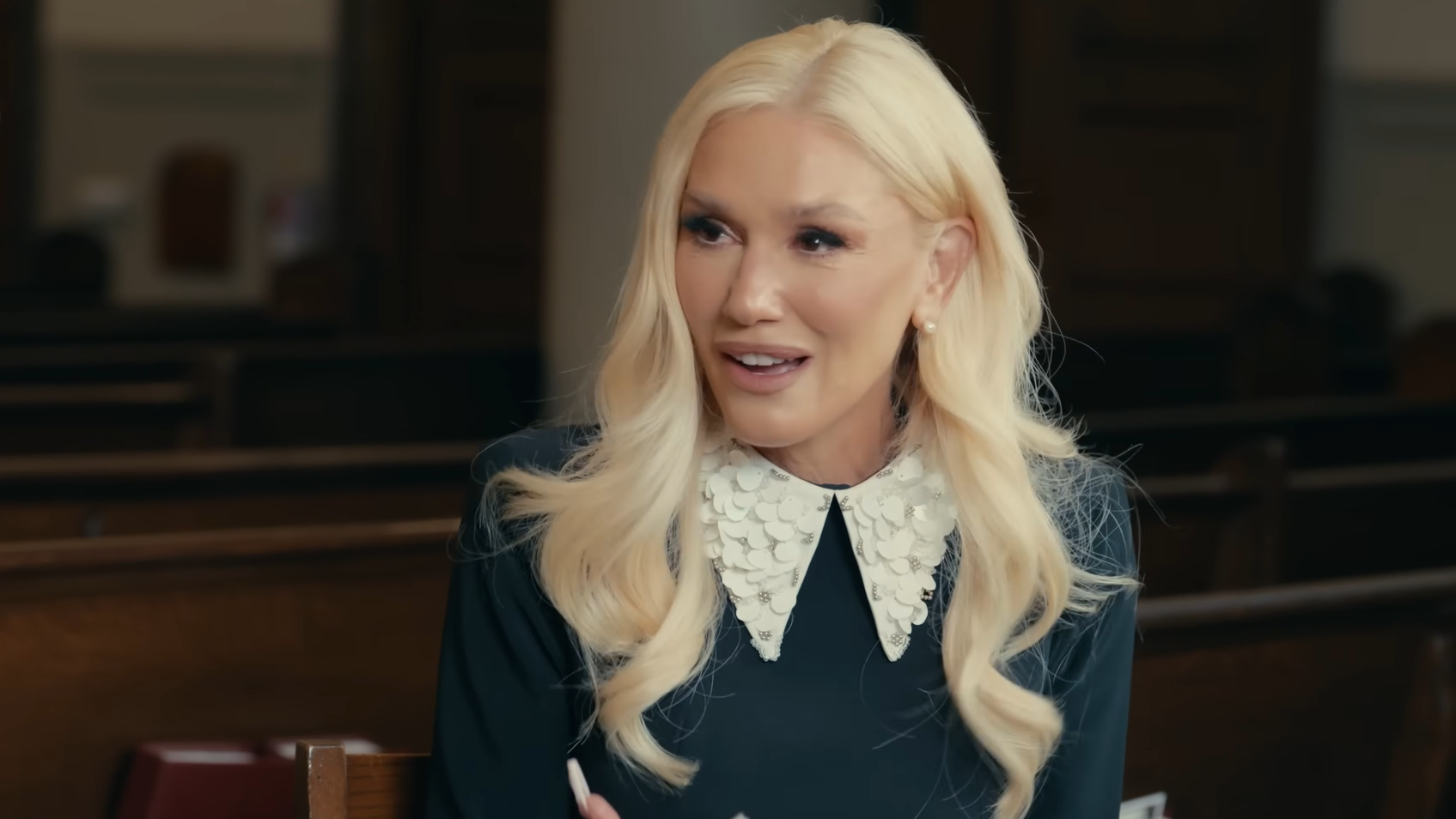 Gwen Stefani talks on the Hallow youtube channel