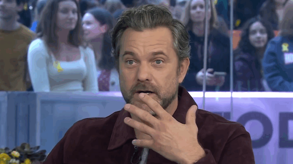 Joshua Jackson gestures on the 'Today' show in March 2026.