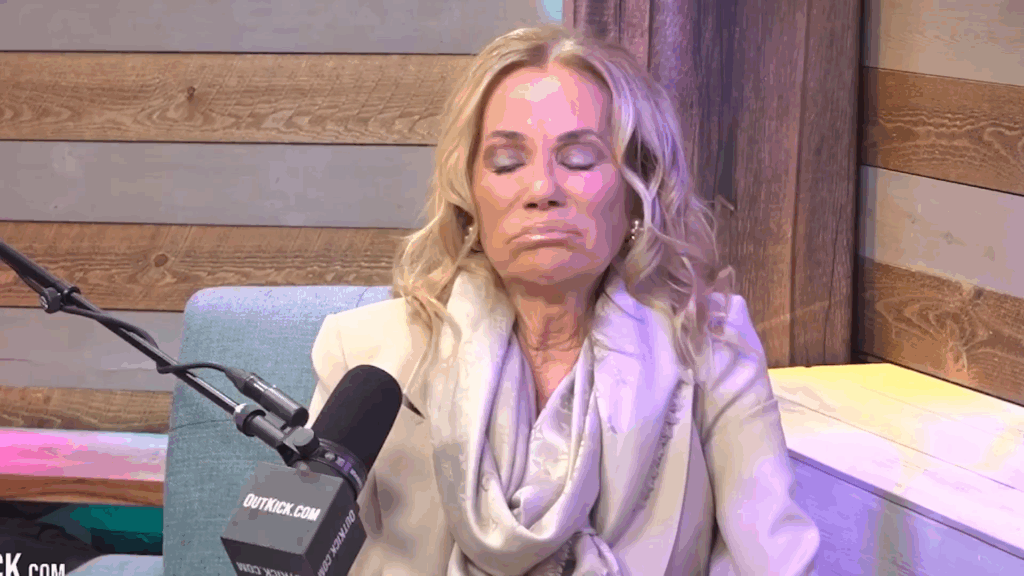 Kathy Lee Gifford makes a face.