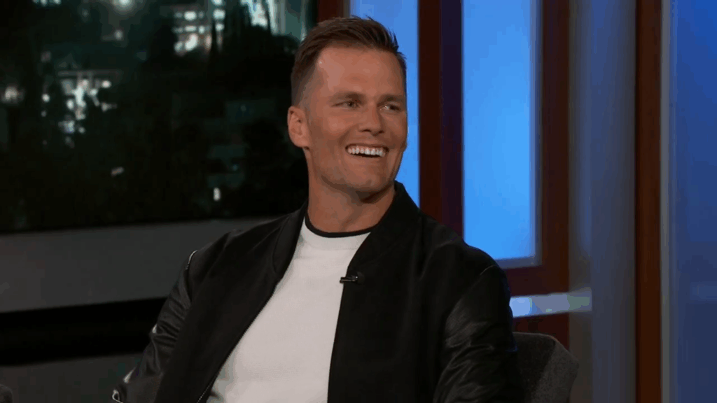 Tom Brady gives an interview.