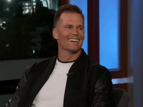 Tom Brady gives an interview.