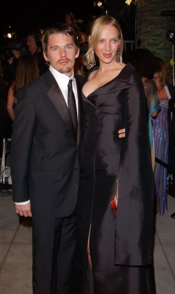 Ethan Hawke and Uma Thurman in March 2002.