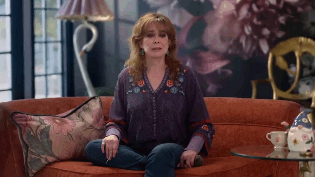 A tearful Holly Hallstrom