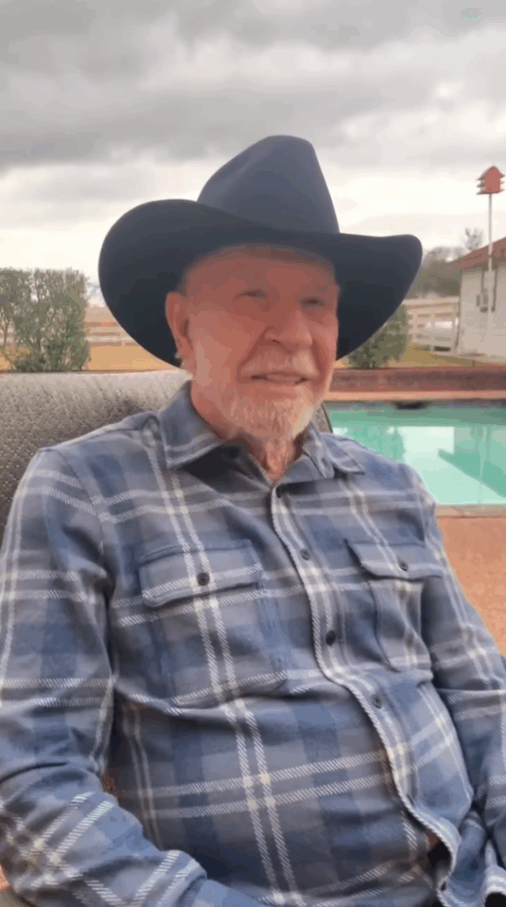 Chuck Norris by the pool.